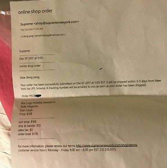 Authentic FW17 Supreme Box Logo Hooded Sweatshirt - Picture 3 of 8